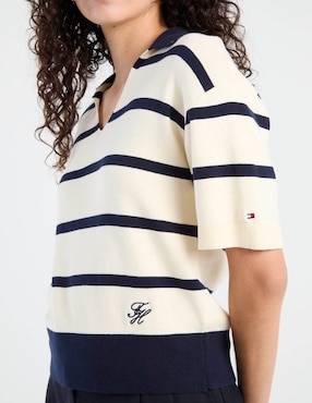 Suéter Tommy Hilfiger cuello polo para mujer