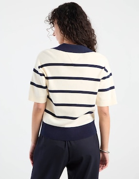Suéter Tommy Hilfiger cuello polo para mujer