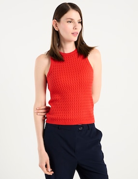 Suéter Tommy Hilfiger cuello redondo para mujer