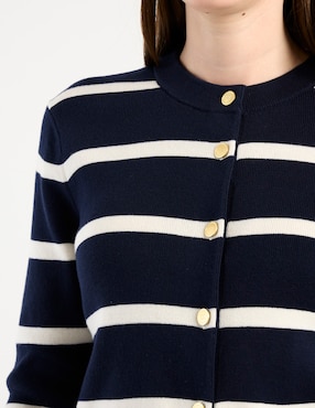 Suéter Tommy Hilfiger cuello con botón para mujer