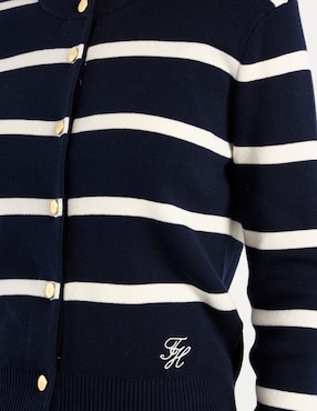 Suéter Tommy Hilfiger cuello con botón para mujer