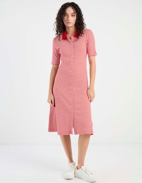 Vestido 3/4 casual Tommy Hilfiger para mujer