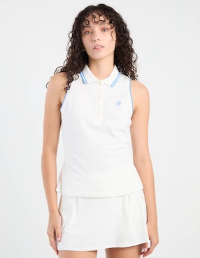 Playera tipo polo Tommy para mujer
