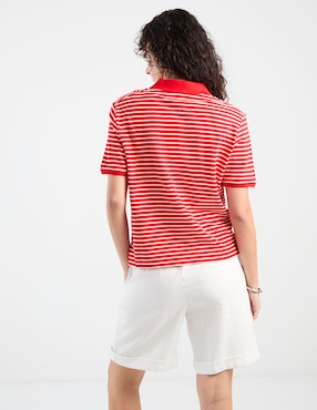 Playera tipo polo Tommy para mujer