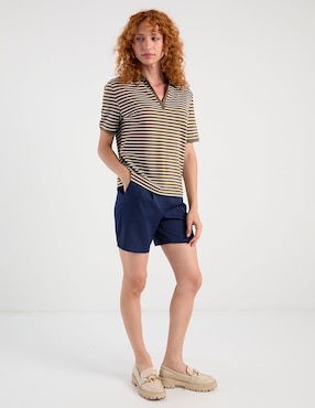 Playera tipo polo Tommy para mujer