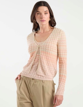 Suéter Guess cuello V para mujer
