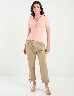 Suéter Guess cuello camisero para mujer