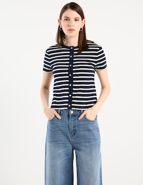 Playera manga corta Tommy Hilfiger cuello redondo para mujer
