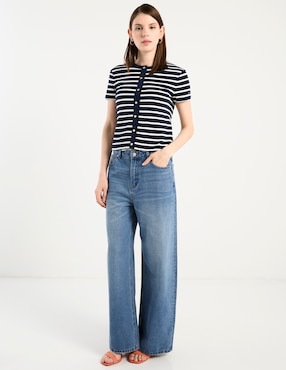 Playera manga corta Tommy Hilfiger cuello redondo para mujer