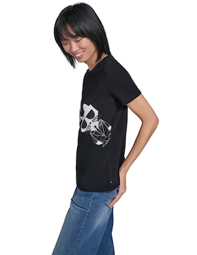 Playera manga corta Karl lagerfeld Paris cuello redondo para mujer