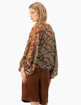 Blusa Ivonne manga larga para mujer