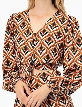Blusa Ivonne manga larga para mujer