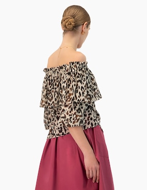 Blusa Ivonne manga 3/4 para mujer
