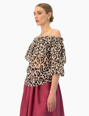 Blusa Ivonne manga 3/4 para mujer
