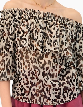 Blusa Ivonne manga 3/4 para mujer