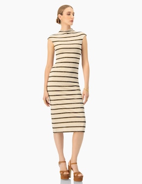 Vestido midi casual Ivonne para mujer