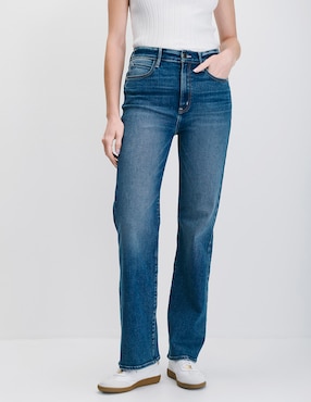Jeans straight cintura alta Julio para mujer