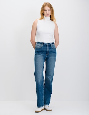 Jeans straight cintura alta Julio para mujer
