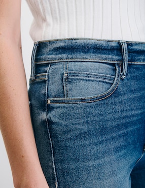 Jeans straight cintura alta Julio para mujer