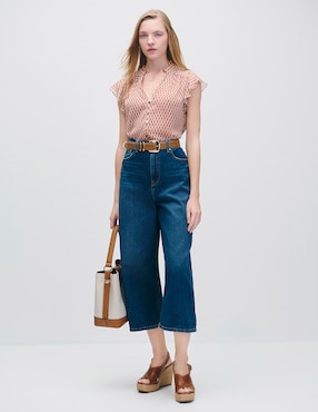 Blusa Julio Riva manga corta para mujer