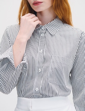 Blusa camisera Julio manga larga para mujer