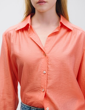 Blusa camisera Julio Riva manga larga para mujer