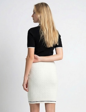 Falda corta Calvin Klein cintura media