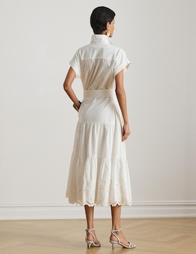 Vestido midi casual Lauren Ralph Lauren para mujer