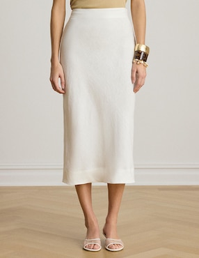 Falda midi Lauren Ralph Lauren a la cintura