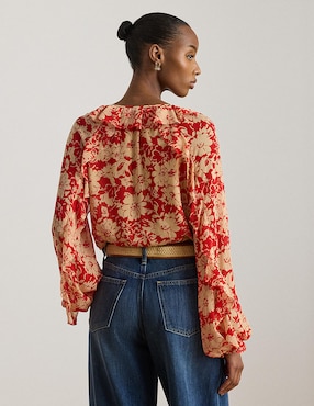 Blusa Lauren Ralph Lauren manga larga para mujer