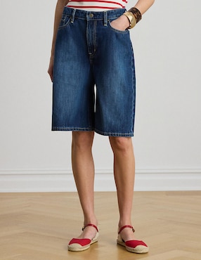 Bermuda Lauren Ralph Lauren de mezclilla para mujer