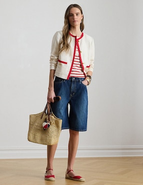 Bermuda Lauren Ralph Lauren de mezclilla para mujer