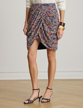 Falda corta Lauren Ralph Lauren a la cintura
