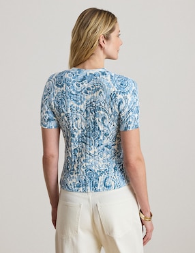 Suéter Lauren Ralph Lauren cuello V para mujer