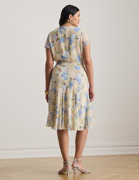 Vestido midi casual Lauren Plus para mujer