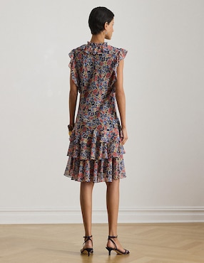 Vestido 3/4 casual Lauren Petite para mujer