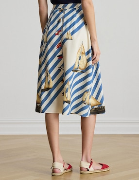 Falda midi Lauren Petite a la cintura