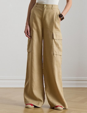 Pantalón cargo Lauren Petite wide leg para mujer