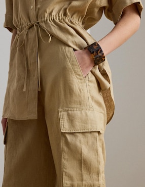 Pantalón cargo Lauren Petite wide leg para mujer