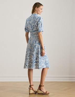 Vestido 3/4 casual Lauren Petite para mujer