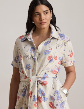 Vestido 3/4 casual Lauren Plus para mujer