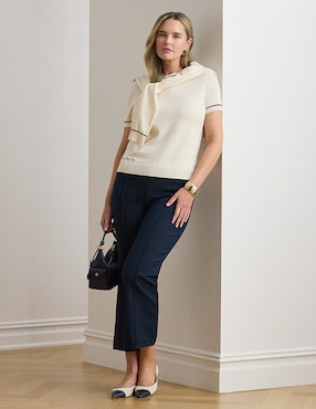 Pantalón easy pant Lauren Plus flare para mujer
