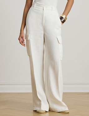 Pantalón cargo Lauren Petite amplio para mujer