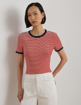 Blusa Lauren Ralph Lauren manga corta para mujer