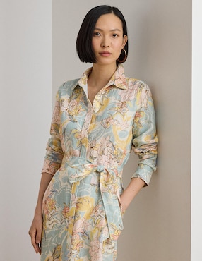 Vestido crop casual Lauren Plus para mujer