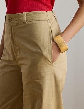 Pantalón relaxed Lauren Ralph Lauren wide leg para mujer