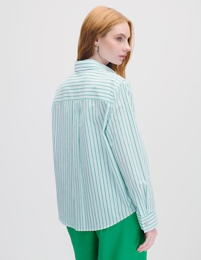 Blusa camisera manga larga Julio para mujer