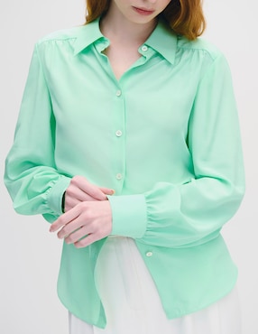Blusa camisera manga larga Julio para mujer
