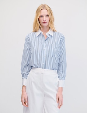 Blusa camisera manga larga Julio para mujer