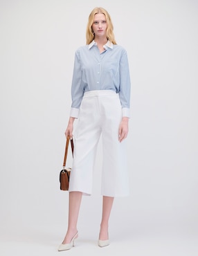 Blusa camisera manga larga Julio para mujer